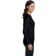 thumbnail image 4 of Bella Canvas Womens Jersey Long Sleeve Tee, L, Black, 4 of 4