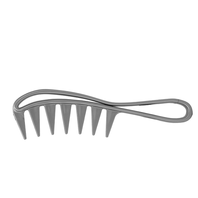 Wide Tooth Comb, Ergonomic Handle Hair Comb Anti-Static Smaller Friction For Comb Hair For Barber Black,Gray