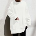 thumbnail image 2 of Timegard Sweatshirts for Women Plus Size Crewneck Pullover Drop Shoulder Long Sleeve OversizedTops, 2 of 6