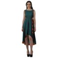 thumbnail image 1 of Moomaya Robes Asymétriques Filles Robe Portefeuille Midi Sans Manches Robes de Fête, 1 of 1
