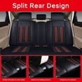 thumbnail image 2 of Maidao Car Seat Covers for Volvo for S90 2016-Present 5 Seats Compatible Airbag Leather Waterproof Front Rear Cushion Protector Full Set with Headrest with Headrest Black, 2 of 6