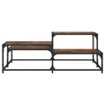 thumbnail image 3 of vidaXL Coffee Table Smoked Oak 107x107x40 cm Engineered Wood, 3 of 5