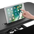 thumbnail image 3 of 37.4" Electric Standing Desk, Height Adjustable Sit Standing Desk Converter, Ergonomic Computer Desk Riser with Removable Keyboard Tray, Fits Single/Dual Monitor, 3 of 8