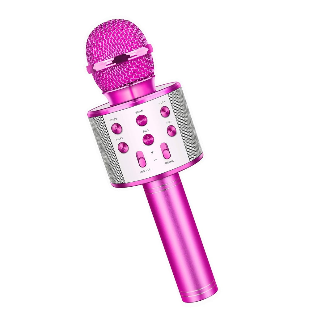 Bluetooth Karaoke Microphone,Multi-Function Handheld Wireless