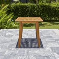 thumbnail image 3 of Table de salle à manger de patio en bois d'eucalyptus à lattes miel Waimea, 3 of 4