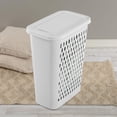 thumbnail image 2 of Sterilite Slim Laundry Hamper - White, 2 of 9