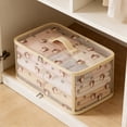 thumbnail image 1 of Todaioua Squirrel Pattern Foldable Storage Box with Lid - Fabric Closet Organizer Bin for Sweaters Blankets Pants, Large Capacity Collapsible Wardrobe Bedroom Container, 1 of 6