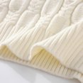 thumbnail image 3 of Styesk Mens Sweater Comfy Soft Oversized Sweater Solid Color Pullover Sweater Casual Loose Sweaters Cable Knit Crewneck Sweater with Ribbing Edge, 3 of 6