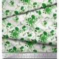 thumbnail image 3 of Soimoi Tissu en Velours Imprimé Feuilles et Roses par Yard 58 Pouces de Large, 3 of 3