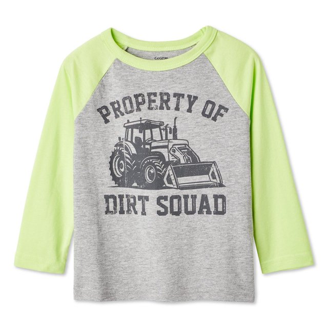T-shirt à manches longues raglan George pour petits garçons