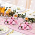 thumbnail image 3 of CHOK Artificial Flower Kissing Balls for Wedding Table Centerpieces 10Pcs 14.2 Large White Fake Roses Hydrangea Flower Arrangement, 3 of 5