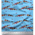 thumbnail image 1 of Soimoi Georgette Viscose Fabric Colorful Bird Decor Fabric Printed Yard 42 Inch Wide, 1 of 3