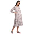 thumbnail image 3 of Moomaya Chemise de Nuit d'Allaitement en Coton Imprimée pour Femmes, 3 of 6