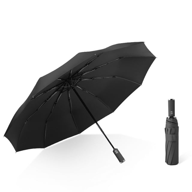 Yhmxh Umbrella,Umbrellas for Rain,Travel Umbrella Fully Automatic Rotatable Umbrella Foldable Glue Sunscreen Umbrella Automatic Opening And Closing Protection And Sun Protection Lighting Parasol