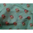 thumbnail image 4 of oneOone Silk Tabby Fabric Floral Block Printed Fabric 1 Yard 42 Inch Wide, 4 of 4