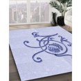 thumbnail image 3 of Ahgly Company Tapis d'Intérieur Lavable en Machine Carré Transitionnel Lavande Bleu, 4 Pieds Carré, 3 of 7