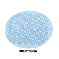 thumbnail image 3 of VONKY Machine Washable Non-slips Shower Mat For Safe And Durable Shower Rinse The Mat And Put Up It To Air Dry PVC grey 30cm*30cm 1 light blue,1 30cm*30cm, 3 of 6