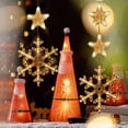 thumbnail image 4 of Danhjin Holiday Lights Christmas LED Light Decoration With Suction Cup Hook Christmas Tree Snowflake Snowman Battery Powered Indoor Bedroom Window Display Holiday Lights Warm White, 4 of 6