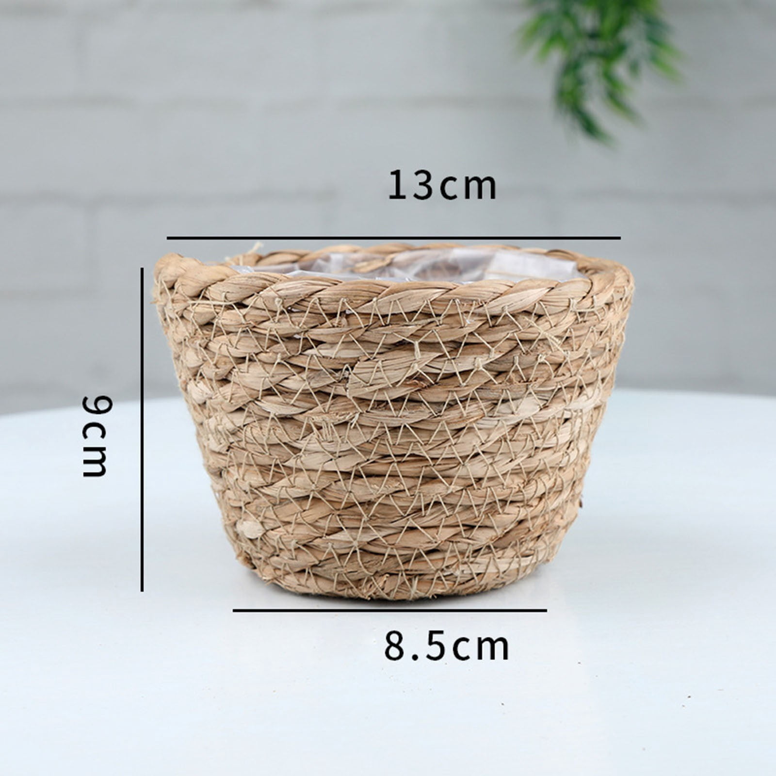 Meitianfacai Flower Pots Cover Storage Basket Plant Woven Basket Planter Straw Flower Pot