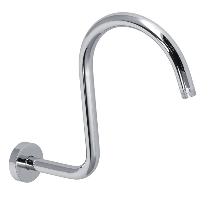 Loewten Shower Arm, S Shape Shower Extension Arm With Decorative Cover For Hotel For Bathroom