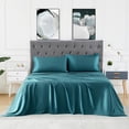 thumbnail image 1 of Bamboo Sheets Set of 4 - Rayon from Bamboo Cooling Bed Sheets, 16" Deep Pocket Fitted Sheet for Hot Sleepers, King Size Soft Wrinkle-Resistant Bedding, 1 of 9