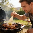 thumbnail image 1 of Bbq Basting Brush with Natural Wooden Handle for Cooking Baking Grilling Outdoor Barbecue and Kitchen Use Even Spread Easy Storage, 1 of 3