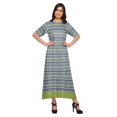 thumbnail image 1 of Moomaya Kurti Longue Imprimée Tenue d'Été Tunique Ligne A pour Femmes, 1 of 5