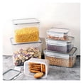 thumbnail image 3 of Food Storage Containers with Lids Airtight, Plastic Storage Meal Prep Container, Stackable 100% Leakproof & Microwave Organization and Storage Sets, Lunch Containers (3 Pcs), 3 of 8