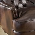 thumbnail image 2 of Tori Tufted Brown Leather Club Chair, 2 of 4