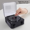 thumbnail image 3 of Vintage Record Model Player, Stereo Speaker with Water Ripple Ambient Light and Time Display Retro Record Player BT Speaker for Bedroom Studio Office Party, 3 of 7