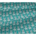thumbnail image 5 of oneOone Viscose Jersey Fabric Rabbit Block Printed Fabric 1 Yard 60 Inch Wide, 5 of 5