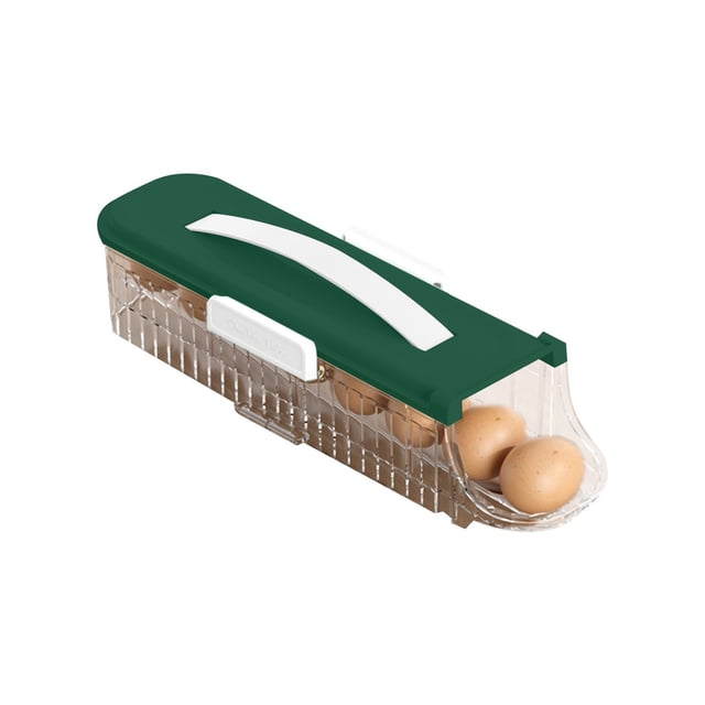 Boîte de Rangement pour Ufs, Support Roulant pour Porte de Réfrigérateur, Boîte de Rangement Empilable pour Réfrigérateur, Boîte de Cuisine, Support de Rangement en Plastique