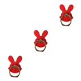 thumbnail image 1 of braveheart Cute Rabbit Aluminum Alloy Phone Stand Tablets Hand Grip Kickstand Mount Holder Red 3Set, 1 of 6