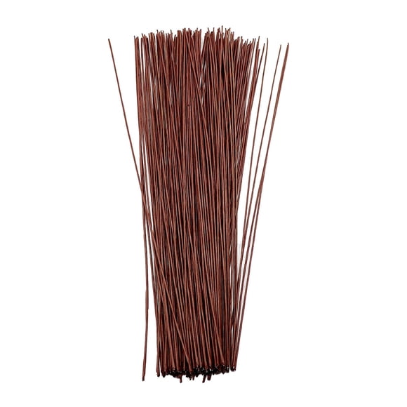 GUOOL 100 Pieces Floral Stem Wire 16 Inches 22 for crafts, Flower Making Supplies and Brown