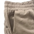thumbnail image 3 of Plus Size Solid Straight Leg Pants for Women High Waist Comfortable Elastic Drawstring Casual Trousers, 3 of 4
