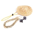 thumbnail image 1 of AMONIDA Fashion Pet Straw Hat, Pet Collar, Cat Pets, 1 of 8