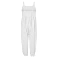 thumbnail image 4 of Girls Jumpsuit Sleeveless Rompers for Girls Spaghetti Strap Overalls with Side Pockets Cute Clothes for Girls 4T, 4 of 4