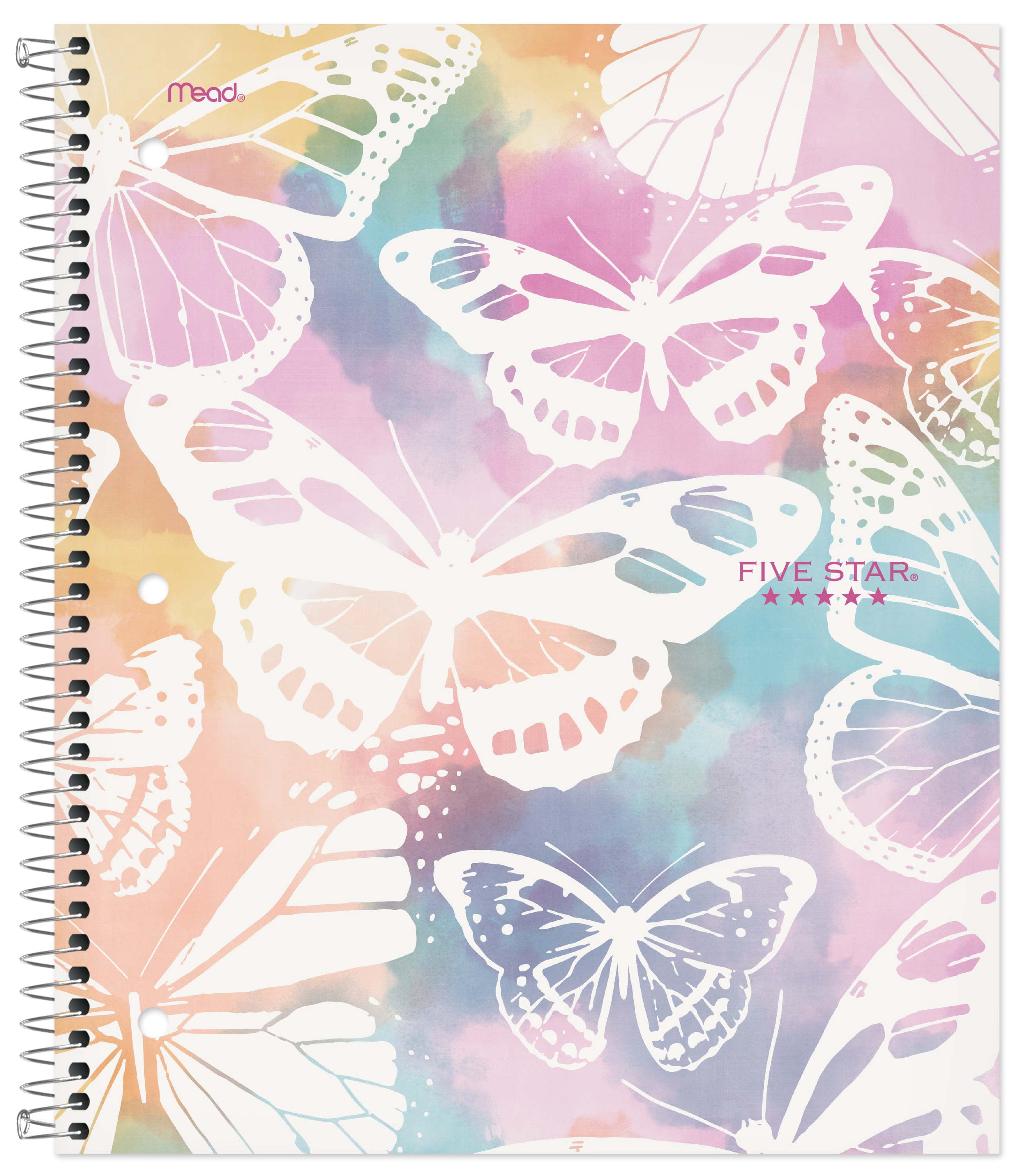 Five Star® 1 Subject Butterflies Notebook