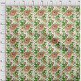 thumbnail image 4 of oneOone Cotton Silk Brown Fabric Floral Sewing Craft Projects Fabric Prints By Yard 42 Inch Wide, 4 of 4