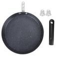 thumbnail image 3 of Durable Non-stick Frying Pan, Flat Bottom Pan, For Breakfast Pancake Egg Pizza Kitchen Home 8in Medium Size, 3 of 8