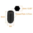 thumbnail image 2 of Unique Bargains Ball Point Set Screws, M4 x 8mm High Carbon Steel Metric Spring Hex Socket Grub Screw 20 Pack, 2 of 7