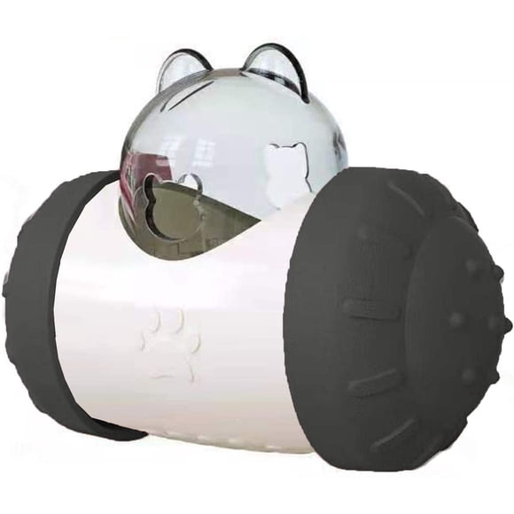 Jouet De Distributeur De Gobelet pour Animaux De Compagnie,Jouets Interactifs De Distributeur De Nourriture, Balle De Mangeoires De Nourriture pour Chat, pour Mangeoire pour Chien De Chat (Noir)