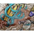 thumbnail image 5 of oneOone Silk Tabby Light Brown Fabric Ocean Life Sewing Craft Projects Fabric Prints By Yard 42 Inch Wide, 5 of 5