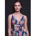 thumbnail image 2 of Bimba Robe Longue d'Été Sans Manches à Imprimé Teinture sur Nœuds Florale pour Femme, Décontractée, Maxi, de Plage - Xxx-Grand, 2 of 5