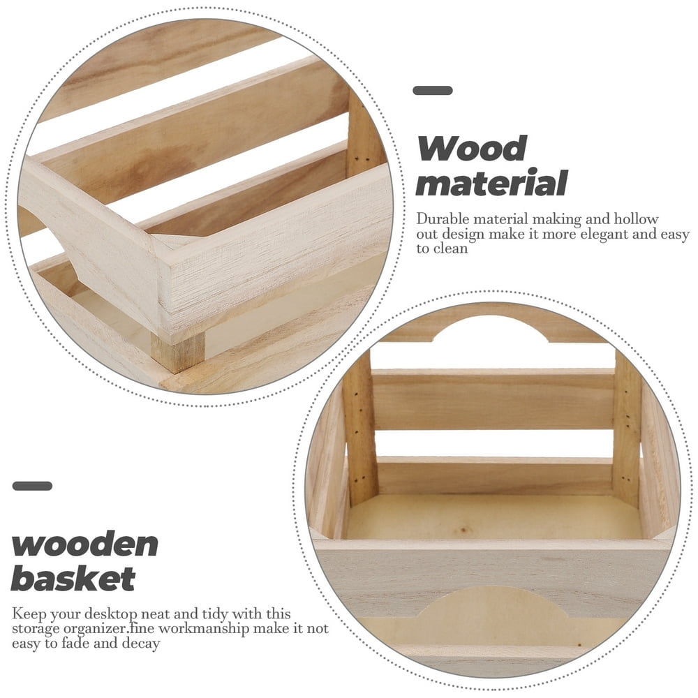 CUITING Crates Wooden Unfinished Box Wood Crate Fruit Shippingdecorative Vintage Nesting Storageboxes Desktop Crafts