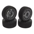 thumbnail image 2 of Ensemble de Pneus RC, 4 Pcs Pneus RC sur Route Haute Performance Roues en Caoutchouc RC Résistance à l'Usure Forte Amorti Pneus RC pour Voitures RC 1/10, 2 of 8