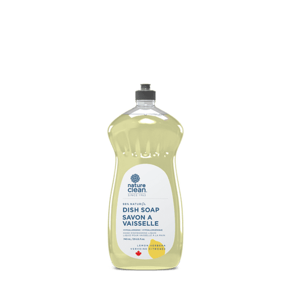 Nature Clean 98% natural Dishwashing Liquid Lemon Verbena (740ml)