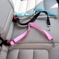 thumbnail image 3 of Adjustable Pet Dog Car Seat Belt with Retractable Lead Rope, Travel Safety Harness for Small to Medium Dogs, 3 of 9
