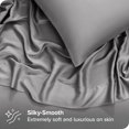 thumbnail image 2 of Bare Home TENCEL™ Sheet Set - Lyocell derived from Eucalyptus - Twin, Light Gray, 2 of 7