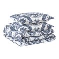 thumbnail image 1 of AeroSoft Medallion 3-piece Contemporary Microfiber King Quilt Set in White, 1 of 7